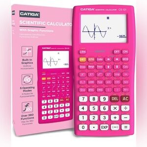 Catiga Pink Scientific Calculator with graphic functions